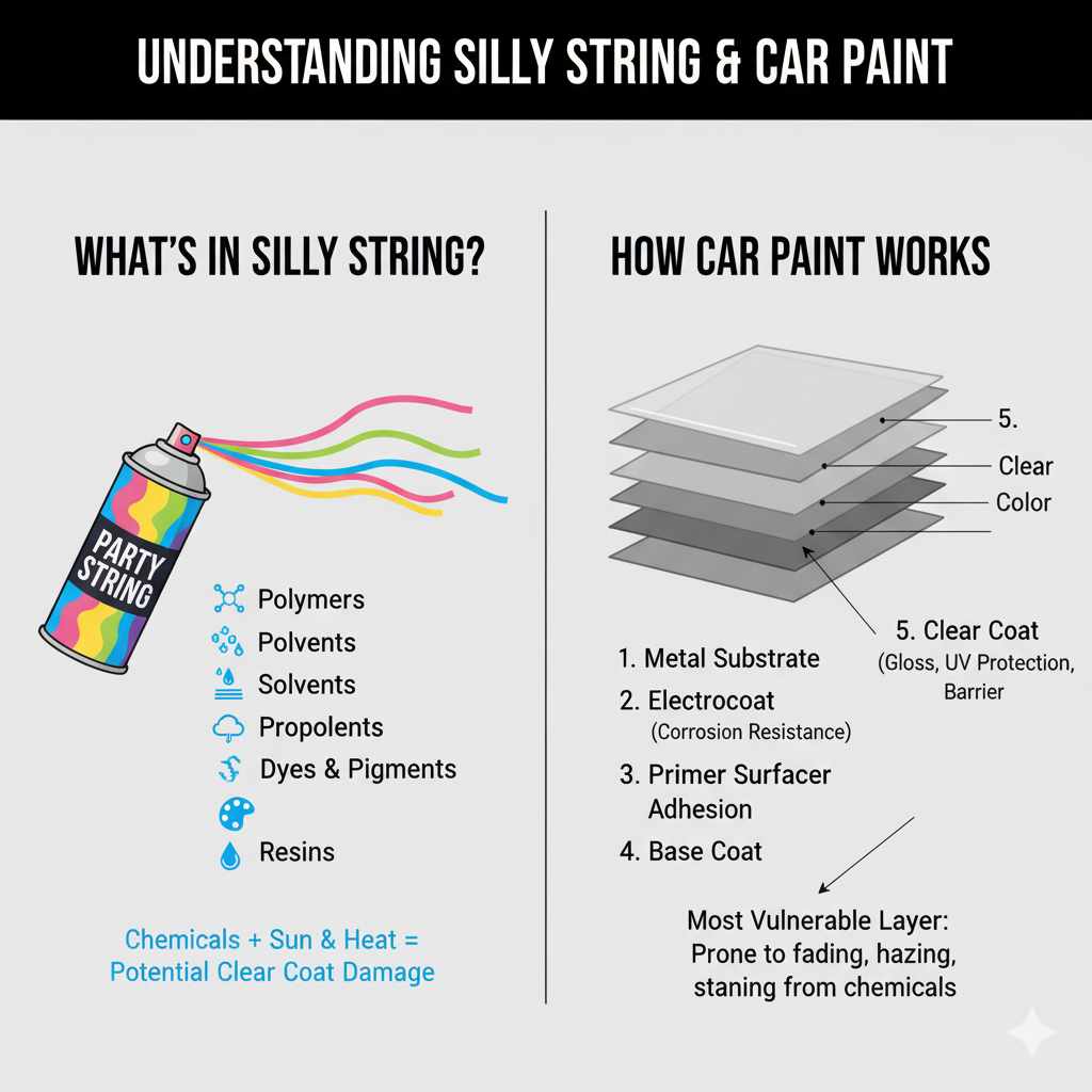 Understanding Silly String and Car Paint