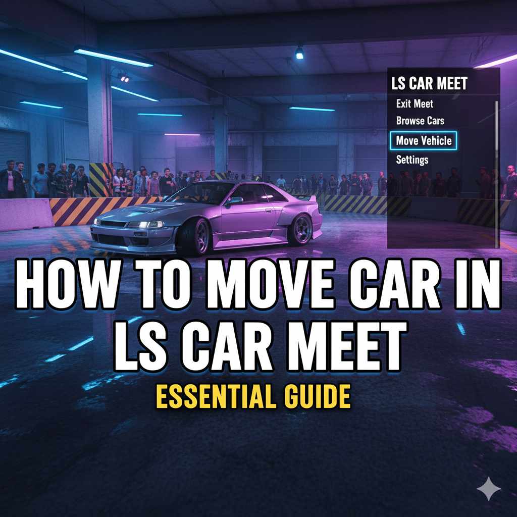 How To Move Car In LS Car Meet