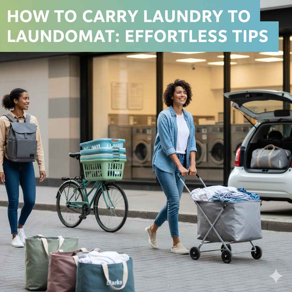How to Carry Laundry to Laundromat