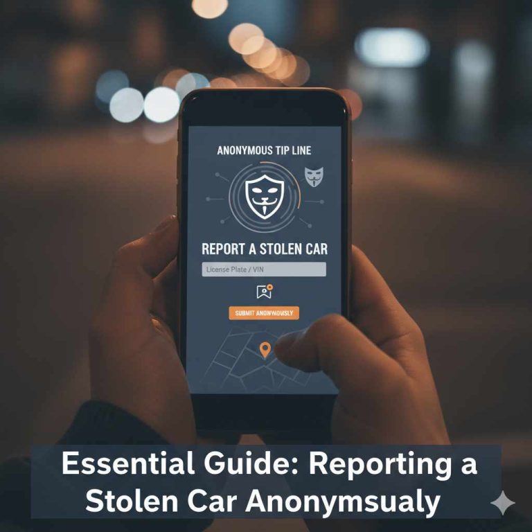 How to Report a Stolen Car Anonymously