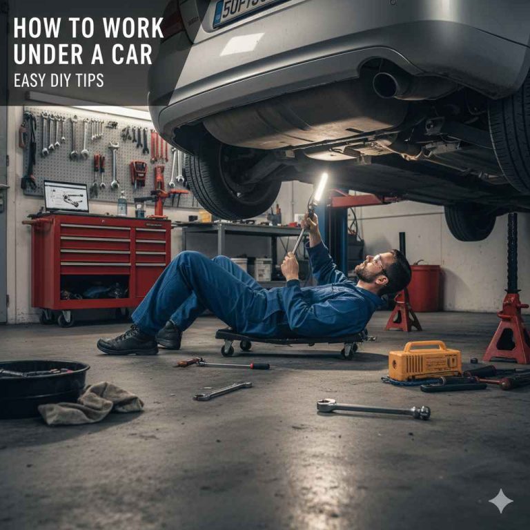 How to Work Under a Car