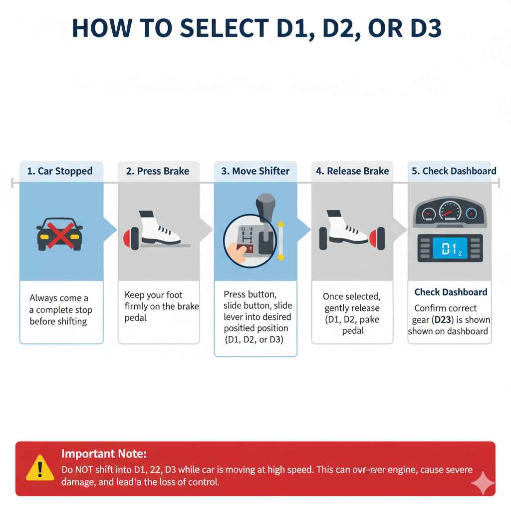 How to Select D1, D2, or D3