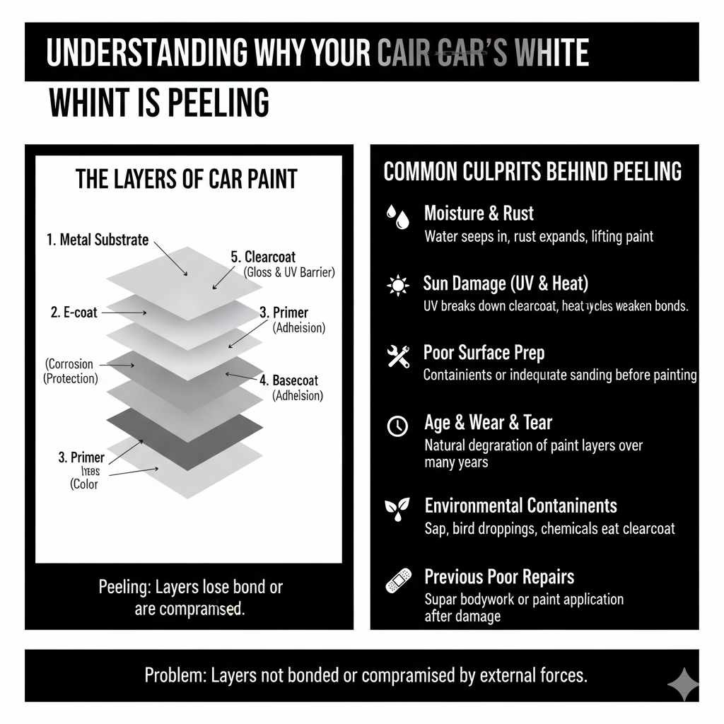 Understanding Why Your Car's White Paint Is Peeling