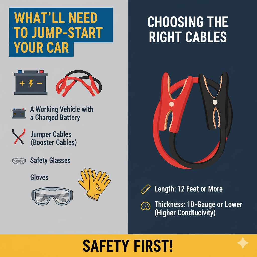 What You'll Need to Jump-Start Your Car