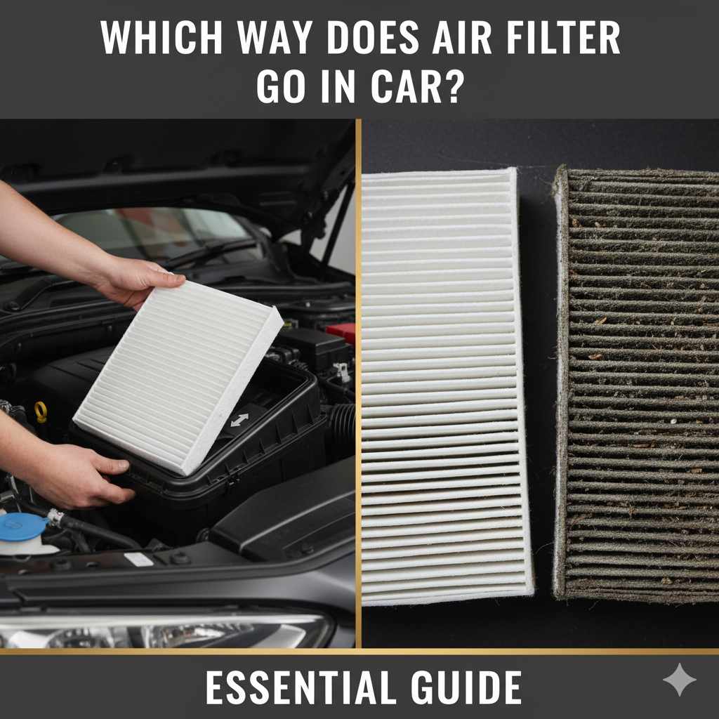 Which Way Does Air Filter Go In Car