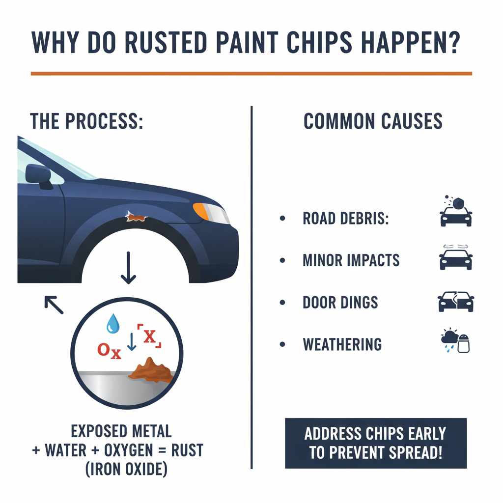 Why Do Rusted Paint Chips Happen