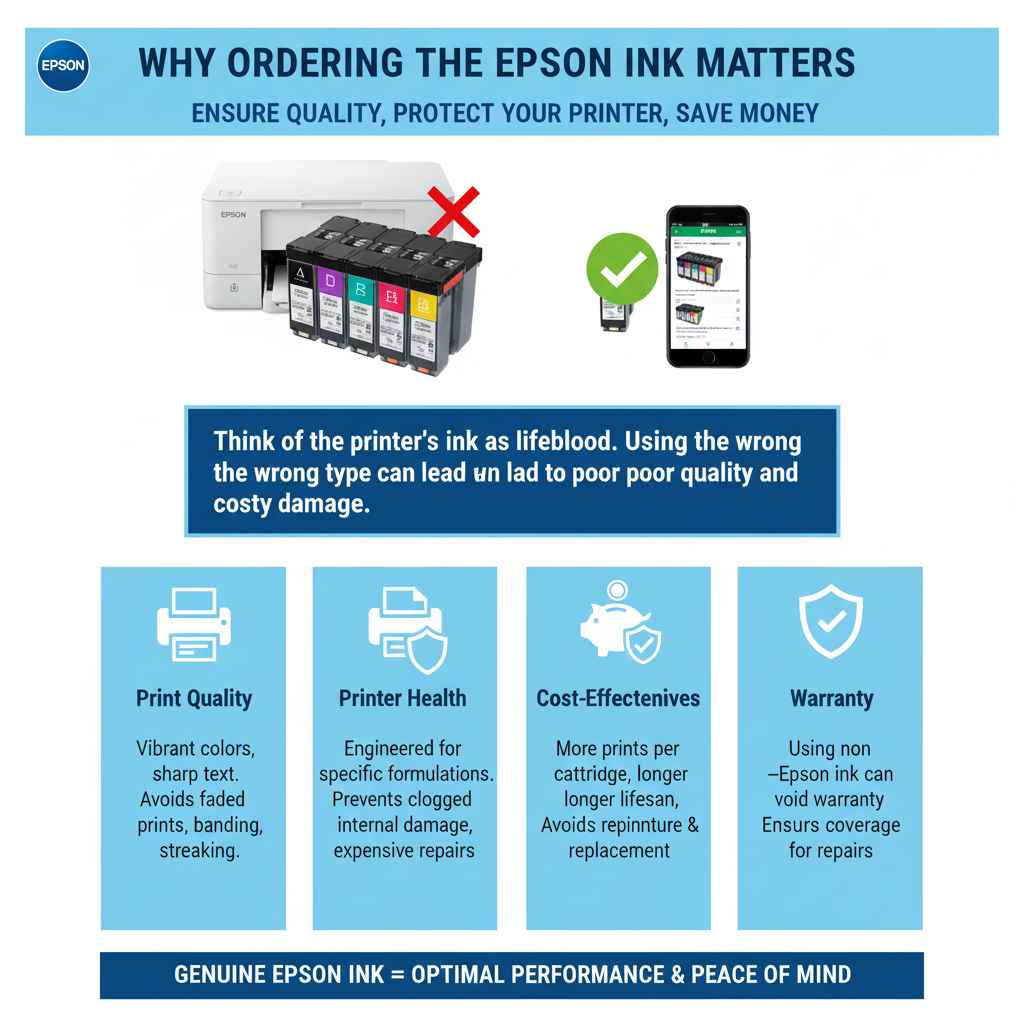 Why Ordering the Right Epson Ink Matters