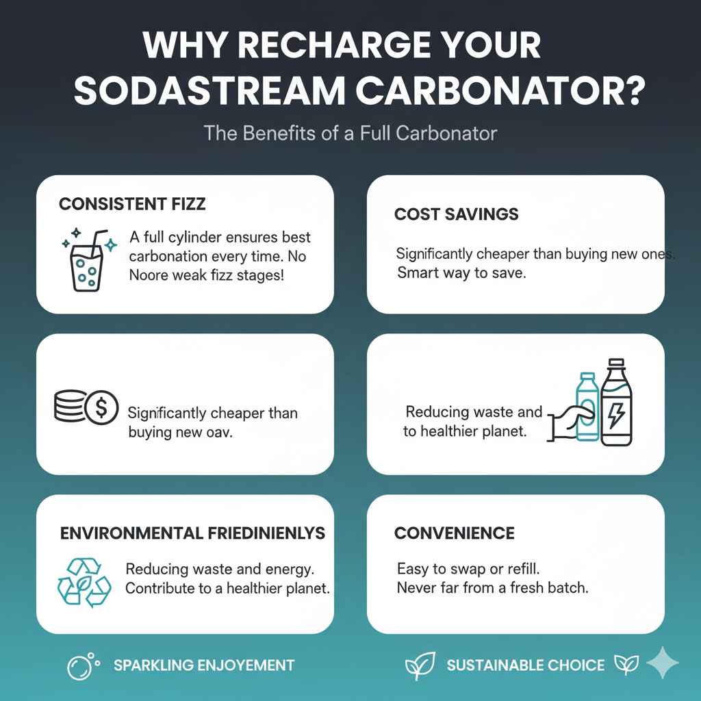 Why Recharge Your SodaStream Carbonator