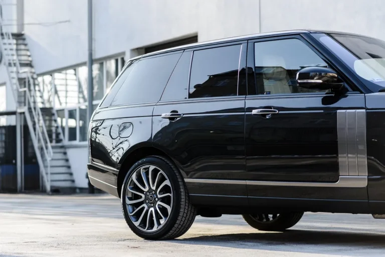 Black luxury SUV parked outdoors