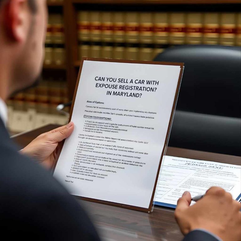 Can You Sell a Car With Expired Registration in Maryland