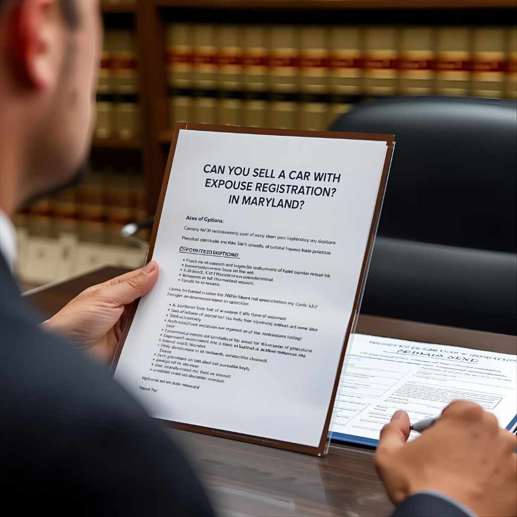Can You Sell a Car With Expired Registration in Maryland