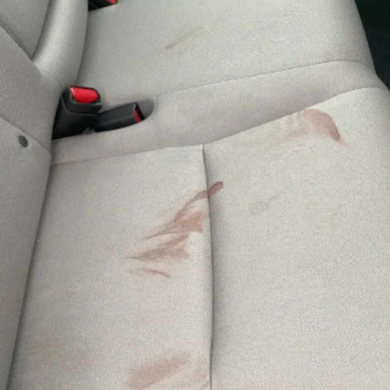 How To Remove Period Blood Stains From Car Seats