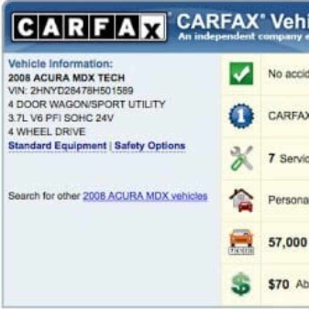 Accessing Carfax Reports