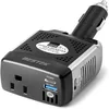 BESTEK 150W Power Inverter 12V DC to 110V AC, PD 30W & QC 18W Car Charger