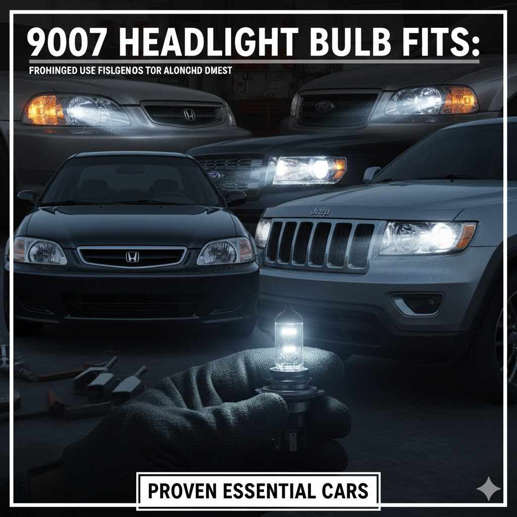9007 Headlight Bulb Fits