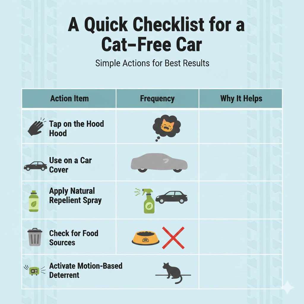 A Quick Checklist for a Cat-Free Car