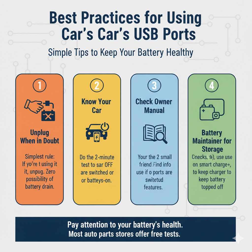 Best Practices for Using Your Car's USB Ports