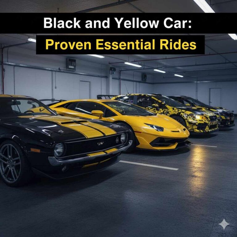 Black and Yellow Car
