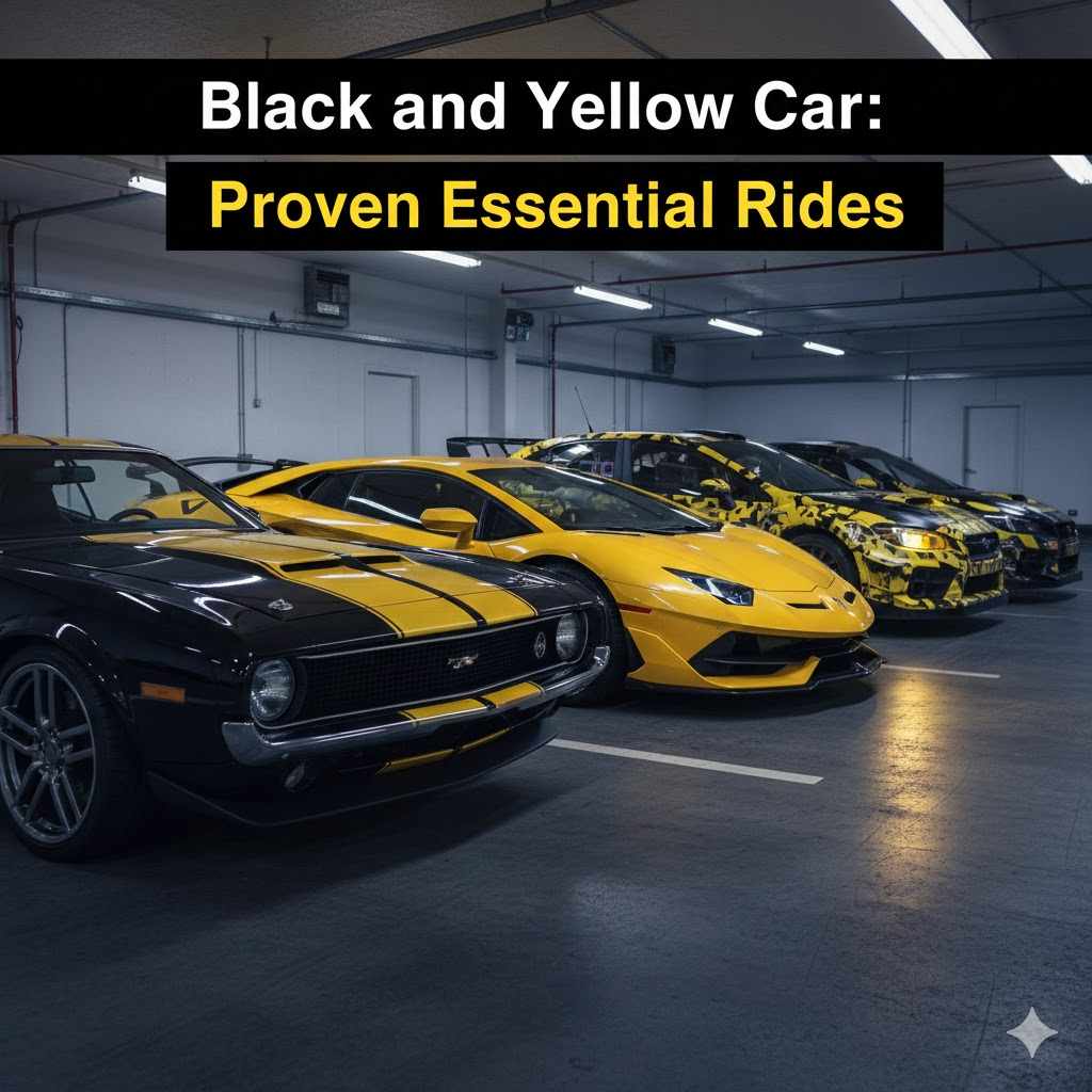 Black and Yellow Car