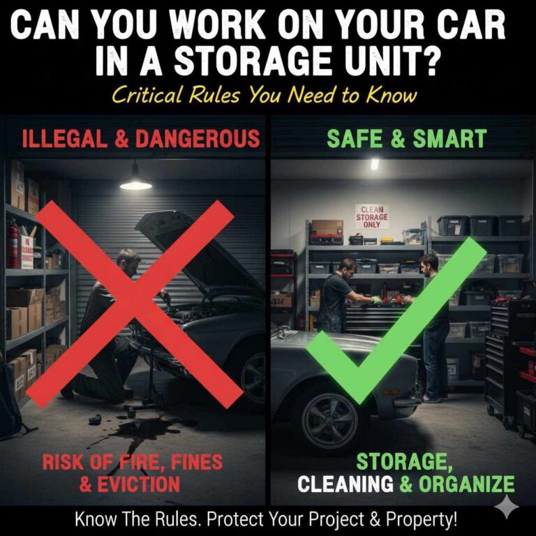 Can You Work On Your Car In A Storage Unit