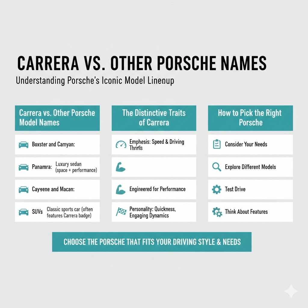 Carrera vs. Other Porsche Names