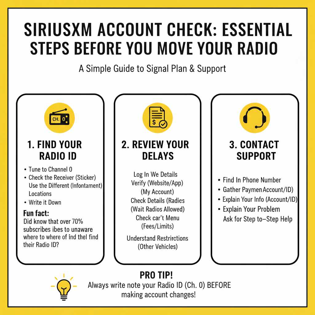 Checking Your SiriusXM Account
