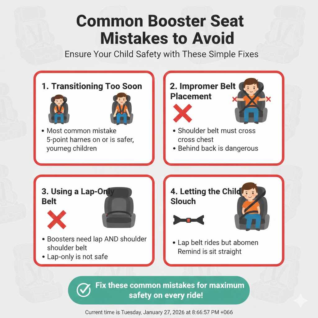 Common Booster Seat Mistakes to Avoid