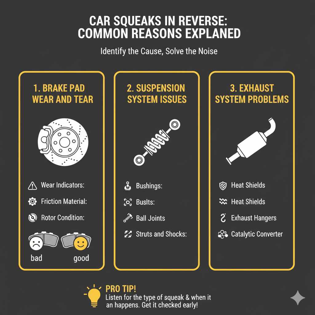 Common Reasons Why a Car Squeaks in Reverse