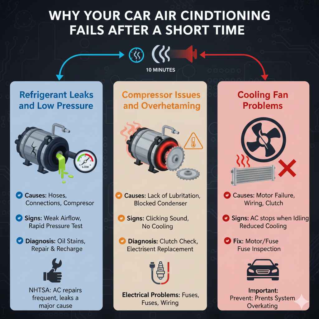 Why Your Car Air Conditioning Fails After a Short Time