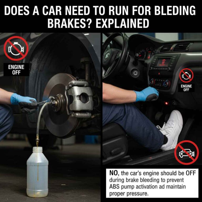 Does a Car Need to Run for Bleeding Brakes