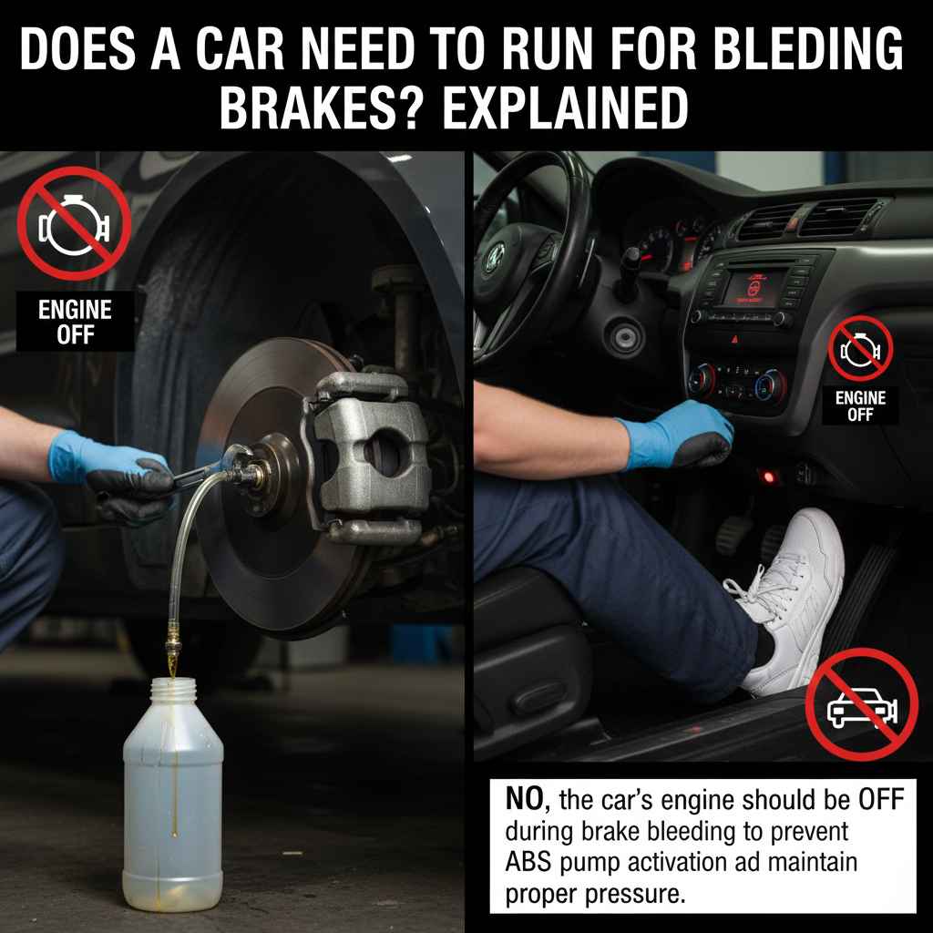 Does a Car Need to Run for Bleeding Brakes
