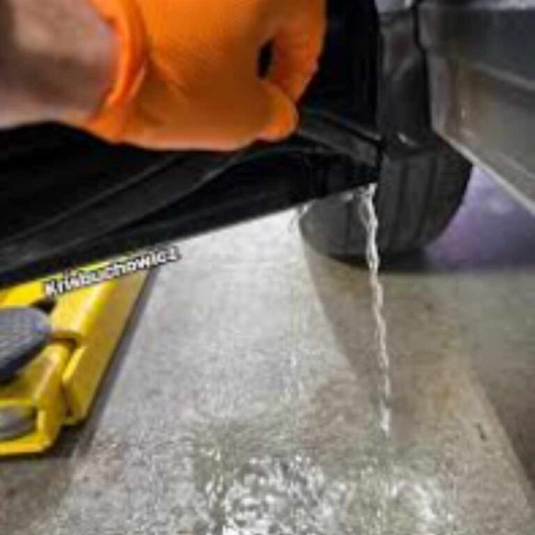 Hearing Water Sloshing in Your Car