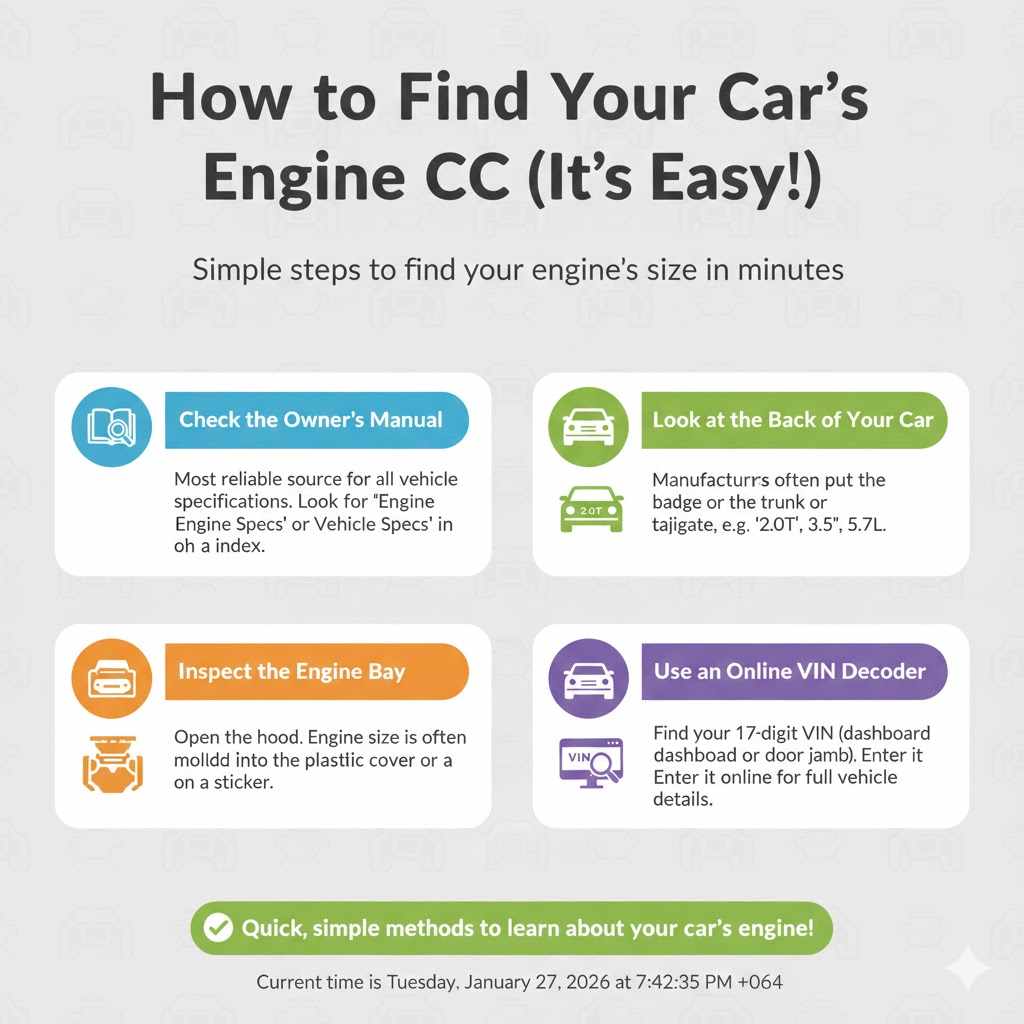 How to Find Your Car's Engine CC