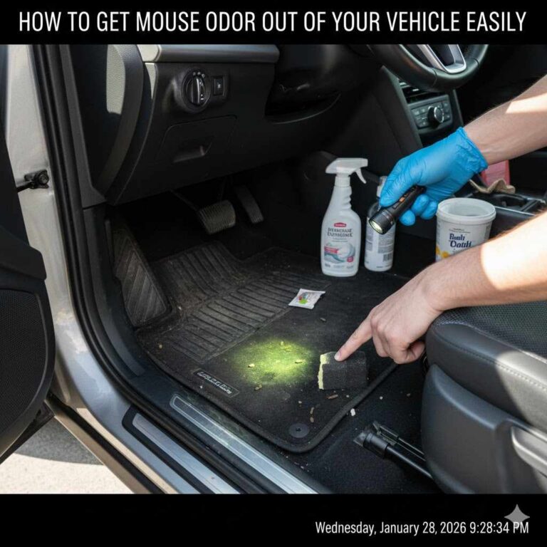 How to Get Mouse Odor Out of Your Vehicle Easily