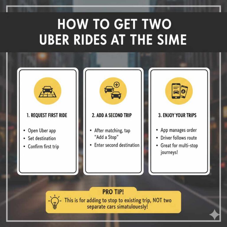 How to Get Two Uber Rides at the Same Time