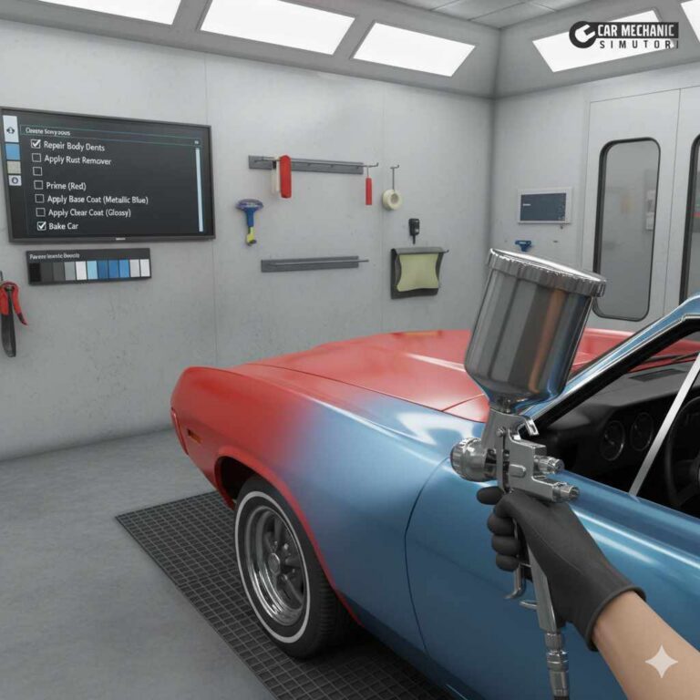 How to Paint Cars in Car Mechanic Simulator 2021 Step-by-Step