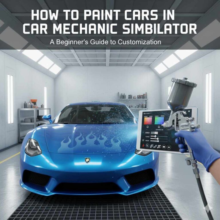 How to Paint Cars in Car Mechanic Simulator