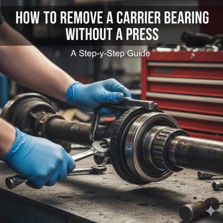 How to Remove a Carrier Bearing Without a Press