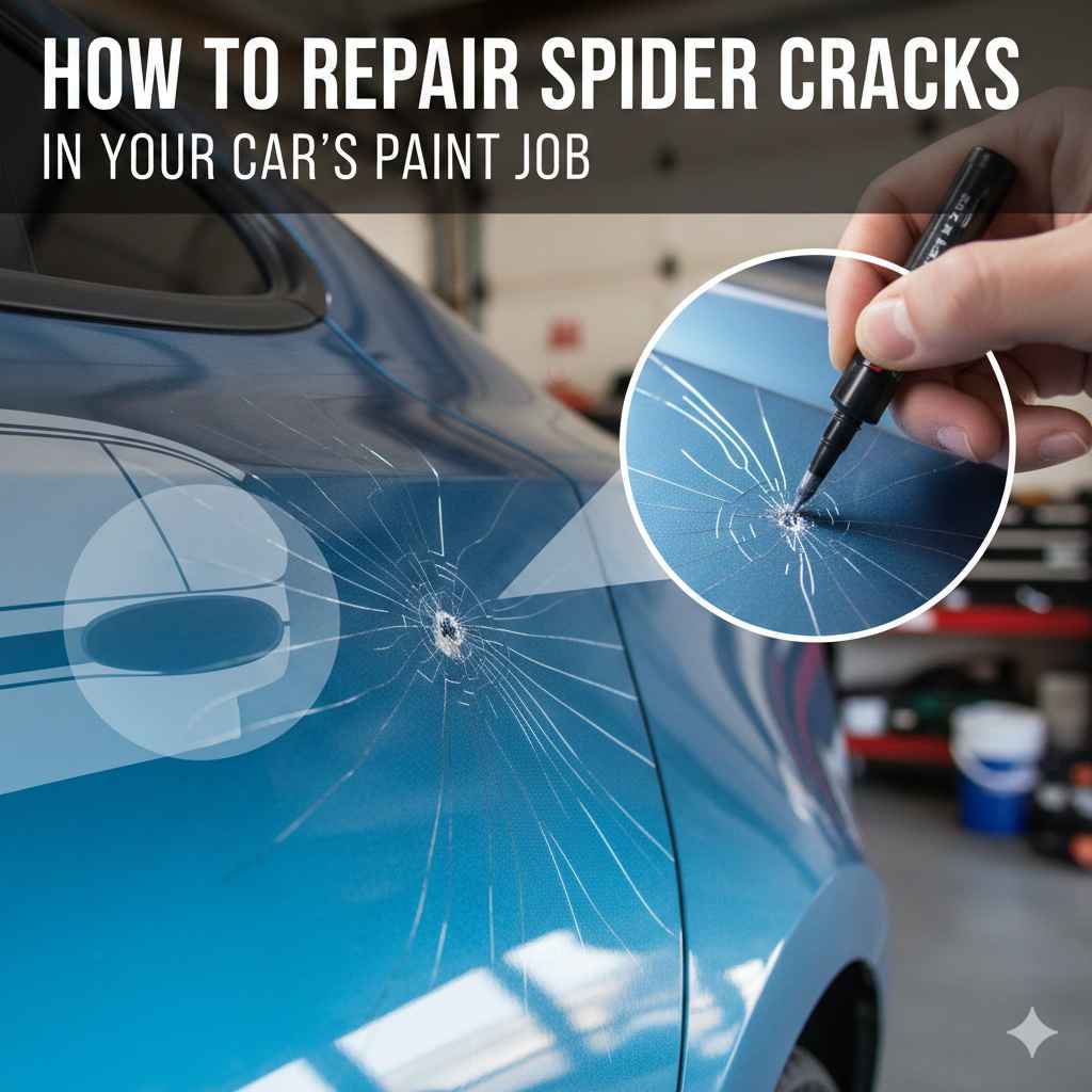 How to Repair Spider Cracks in Your Car's Paint Job