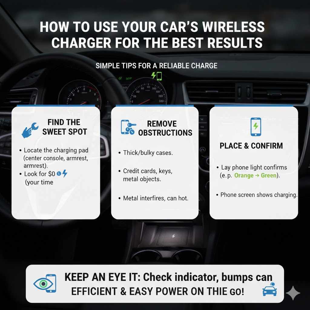 How to Use Your Car's Wireless Charger for the Best Results