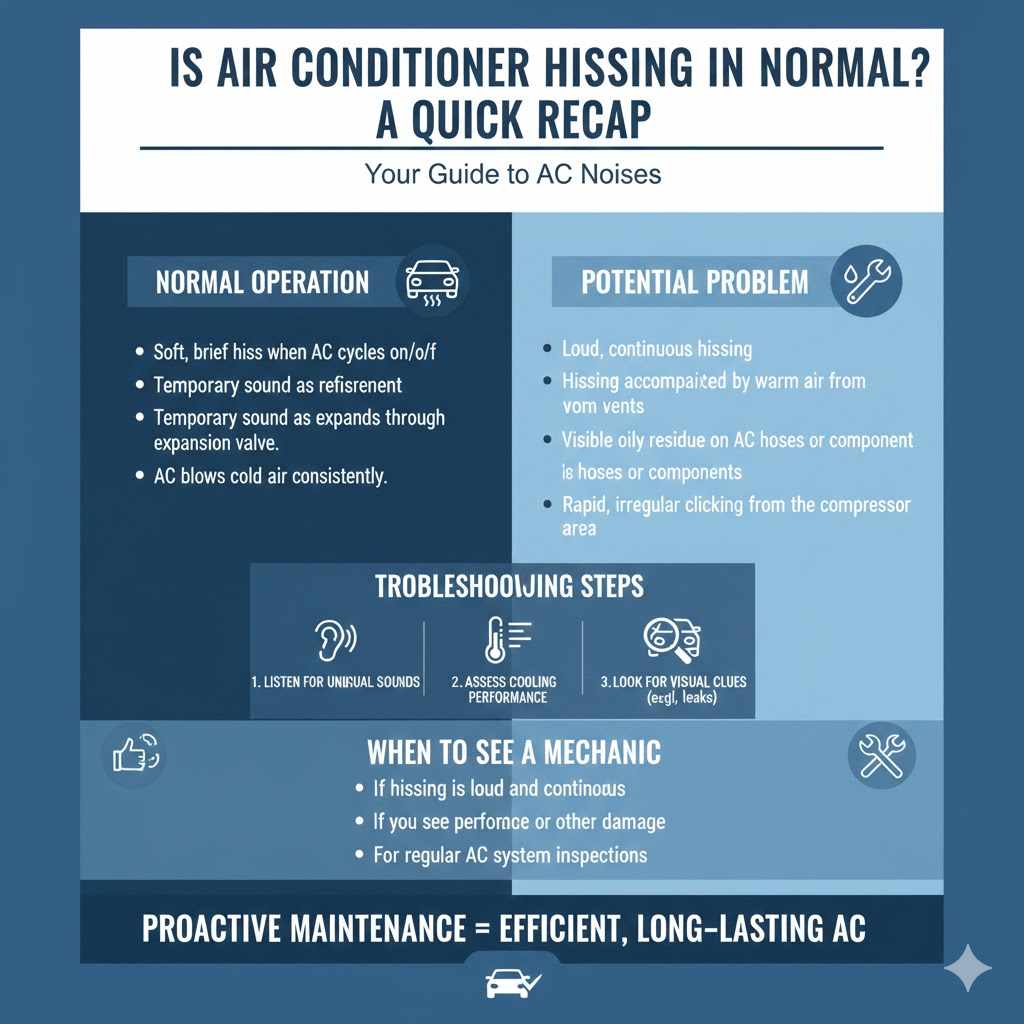 Is Air Conditioner Hissing in Car Normal