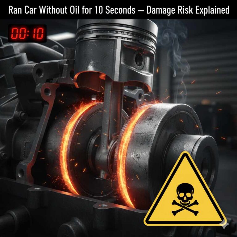 Ran Car Without Oil for 10 Seconds — Damage Risk Explained