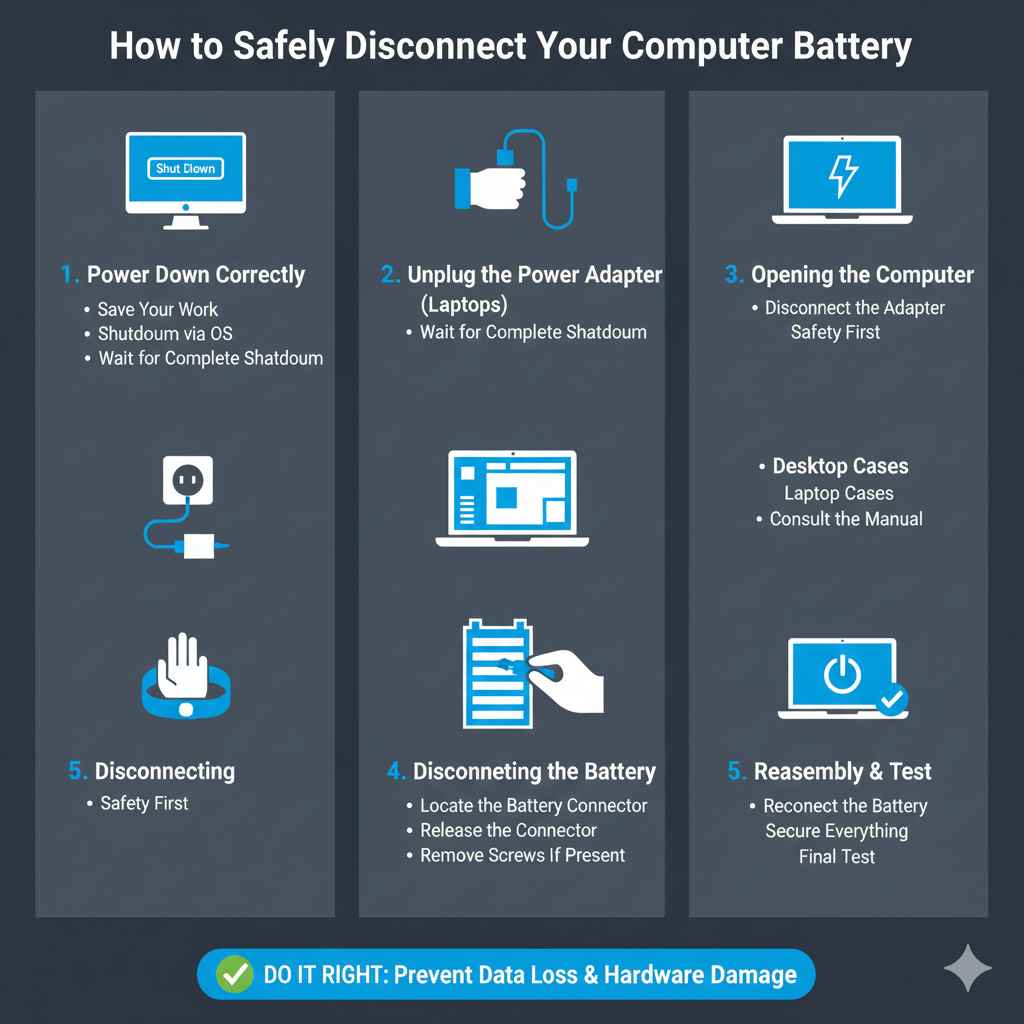 How to Safely Disconnect Your Computer Battery