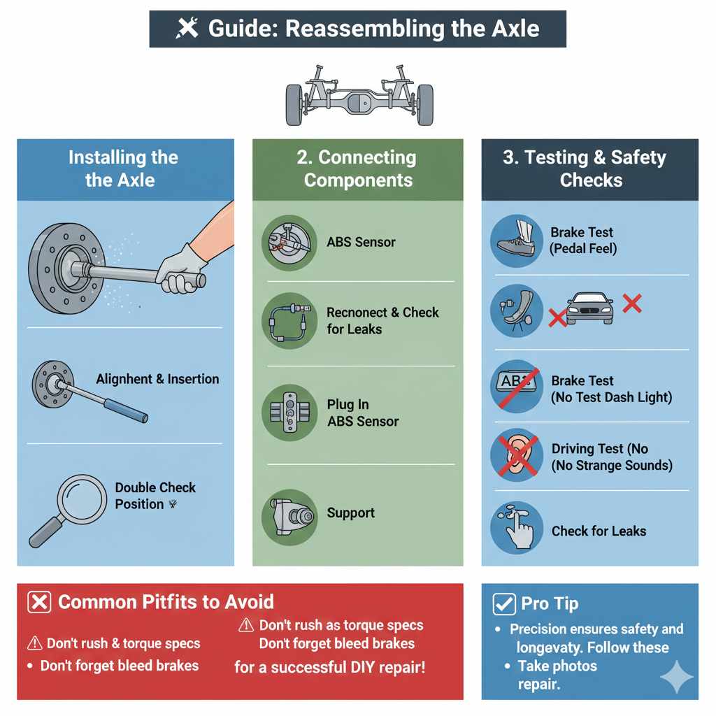 Reassembling the Axle