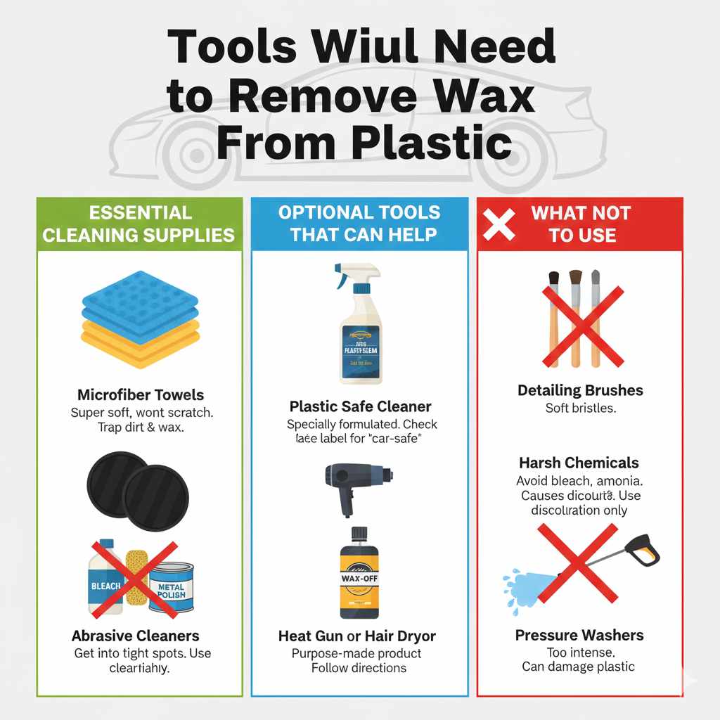 Tools You Will Need to Remove Wax From Plastic