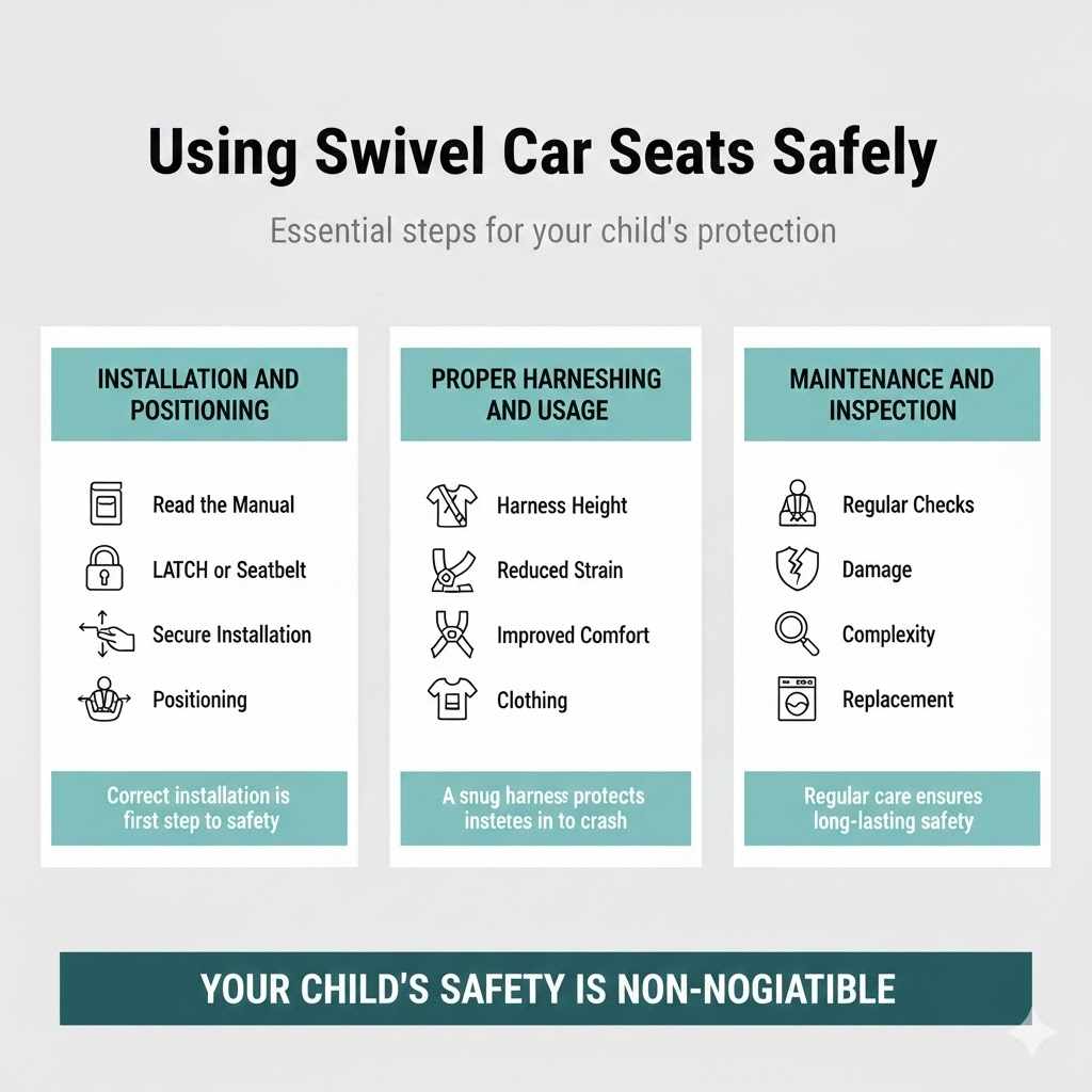 Using Swivel Car Seats Safely