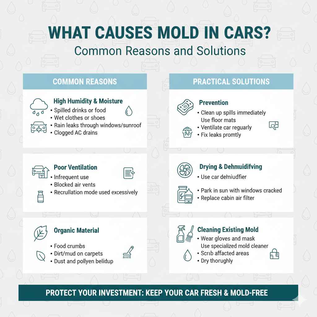 Preventing Future Mold Growth in Your Vehicle