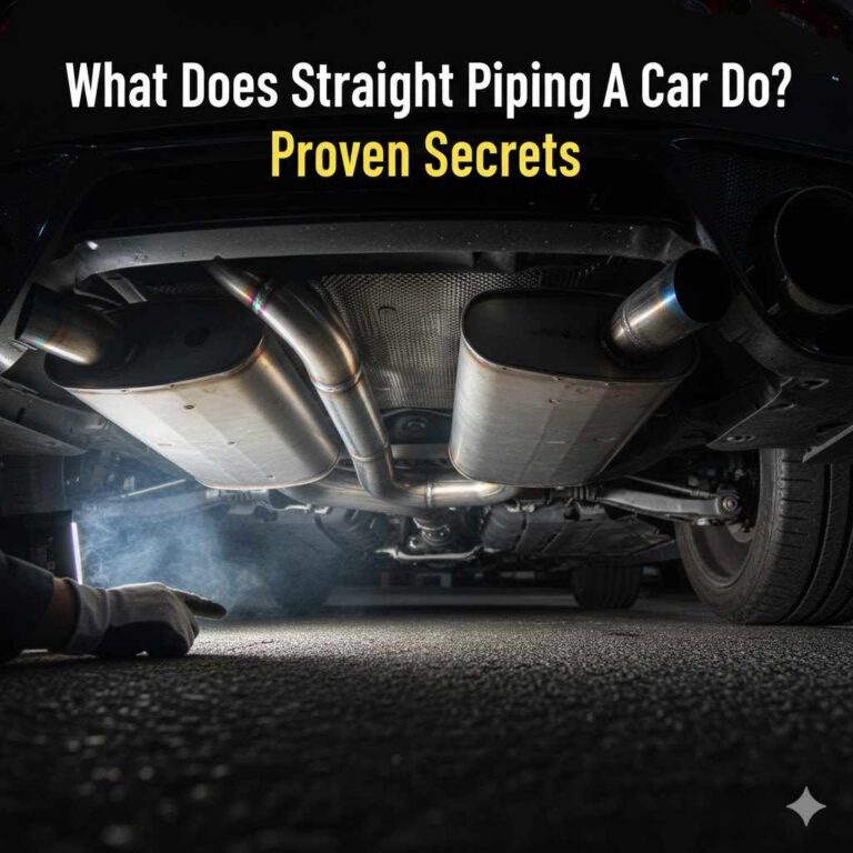 What Does Straight Piping A Car Do