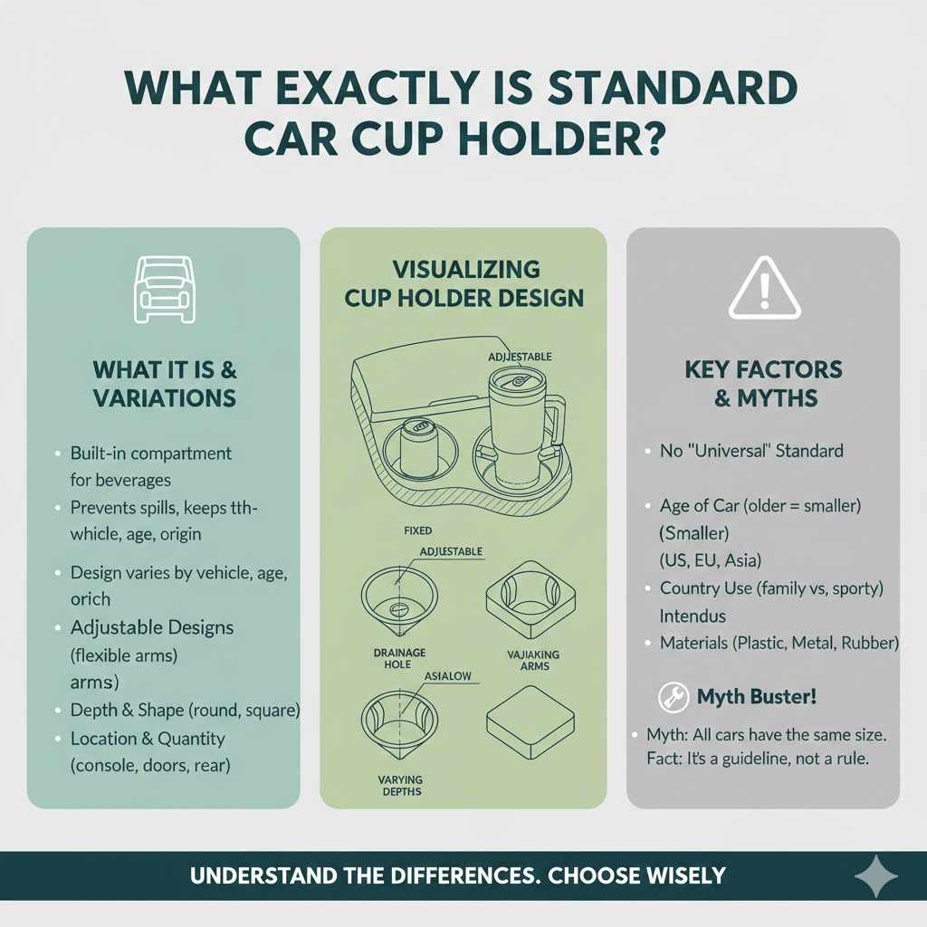 What Exactly Is a Standard Car Cup Holder?


