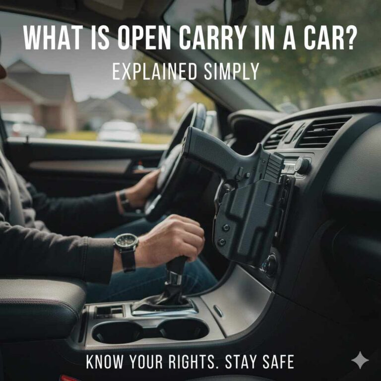 What Is Considered Open Carry in a Car